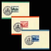 ドイツ1939年自動車博覧会切手3種(初日印押)