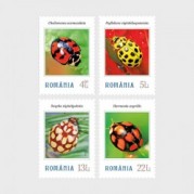 ルーマニア2024年テントウムシ切手4種