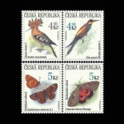 チェコ1999年絶滅危惧種切手4種