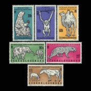 チェコスロバキア1962年プラハ動物園の動物切手6種