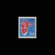 チェコスロバキア1964年第4回欧州心臓病学会切手1種