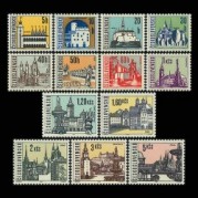チェコスロバキア1965年チェコの街切手13種