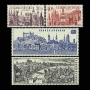 チェコスロバキア1967年国際観光年切手4種