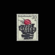 チェコスロバキア1967年リディツェの破壊25年切手1種