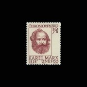 チェコスロバキア1968年マルクス生誕150年切手1種