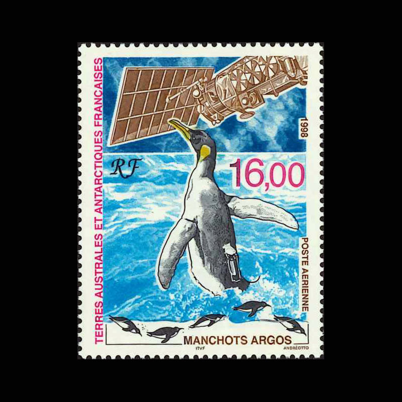 仏領南極1998年航空切手:ペンギン研究1種