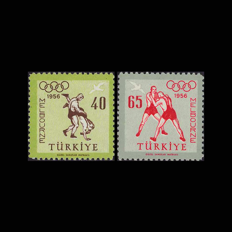 トルコ1956年メルボルンオリンピック切手2種 切手の通販 英国海外郵趣