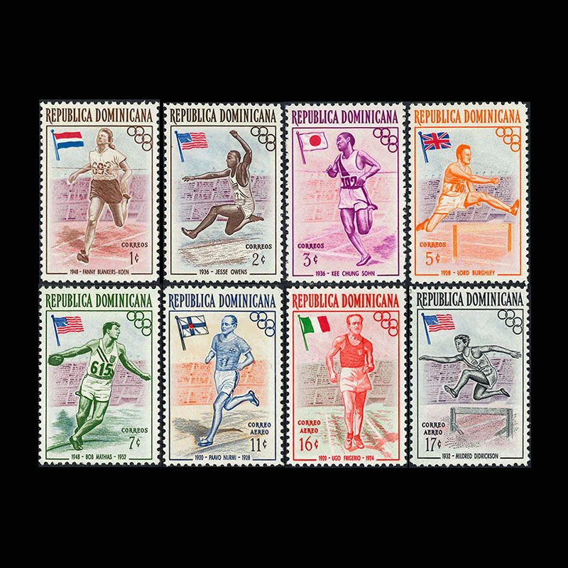 ドミニカ1957年メルボルンオリンピック切手8種 切手の通販 英国海外郵趣